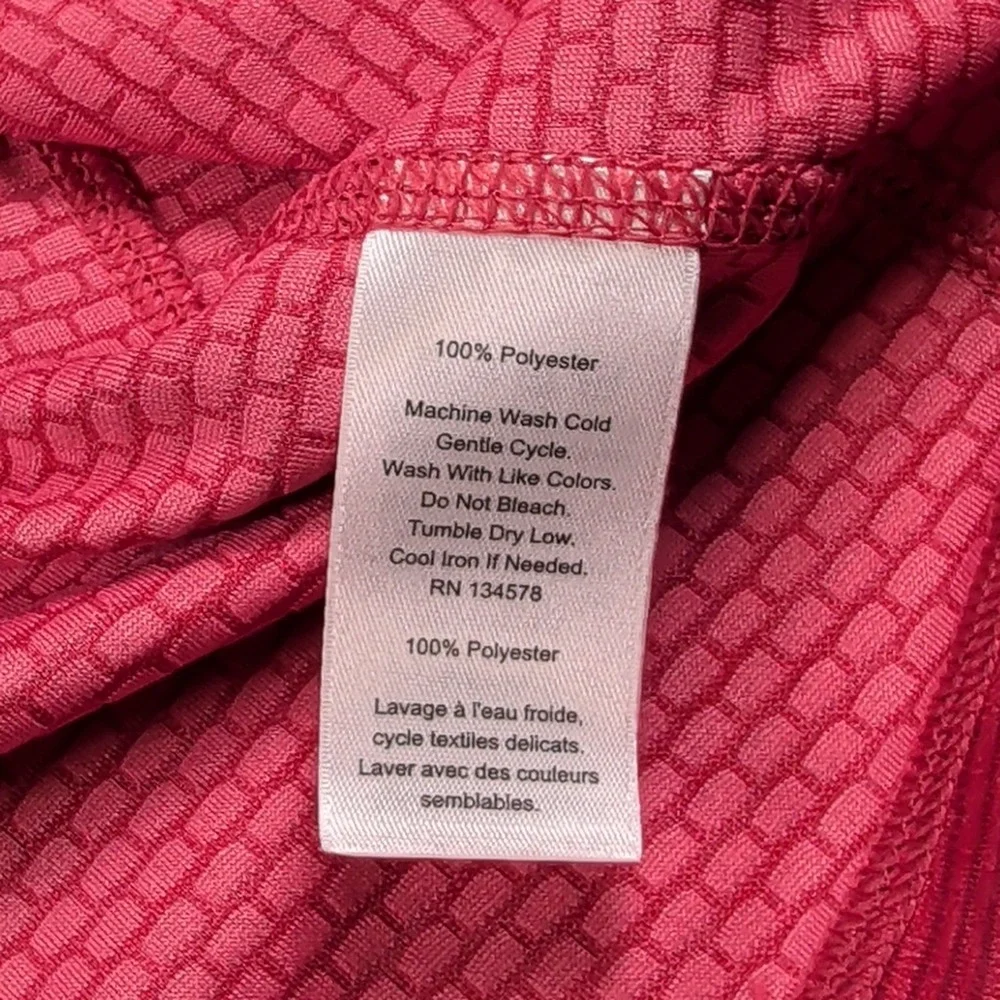Vineyard Vines Performance Mens XL Red Striped Quarter Zip Pullover 1K001218